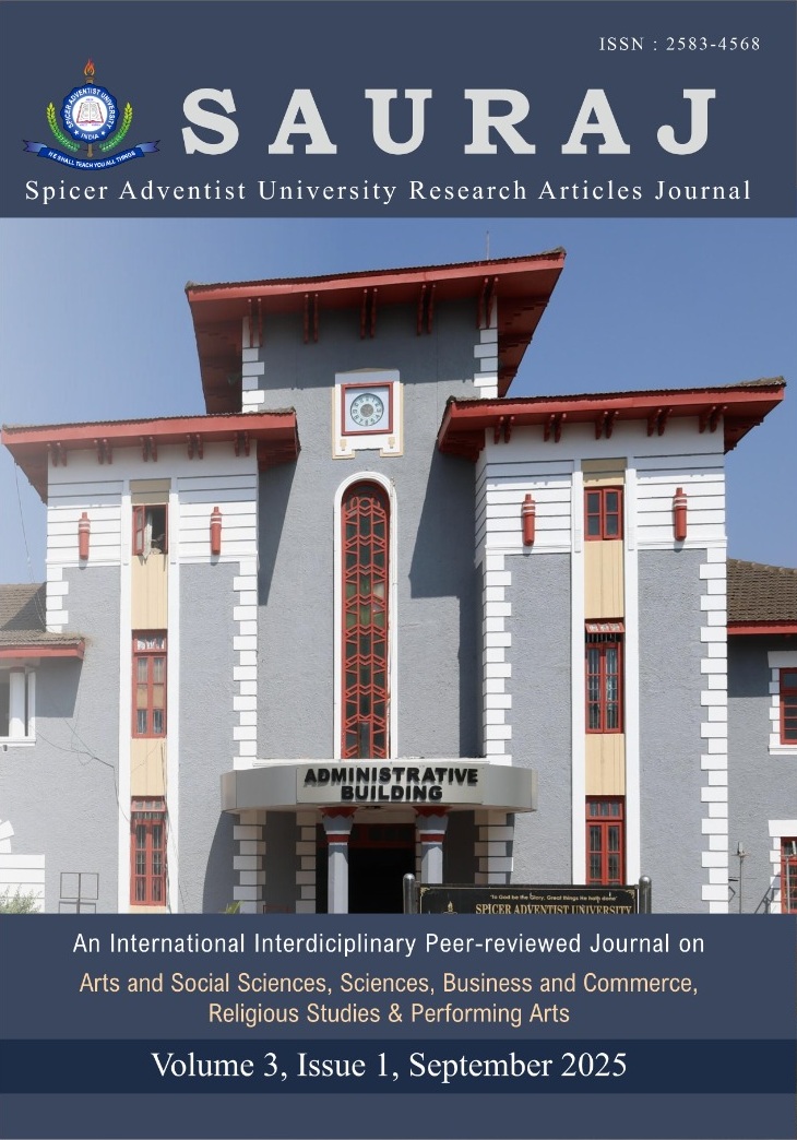 					View Vol. 3 No. 1 (2025): SAURAJ (Spicer Adventist University Research Articles Journal)
				